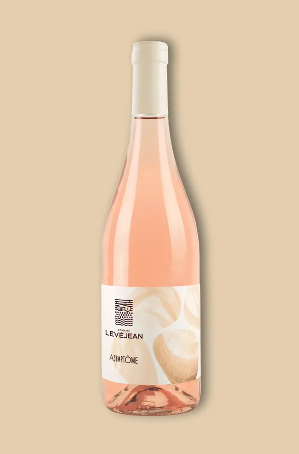 Bouteille de Asymptôme — DOMAINE LEVEJEAN, vin blanc/rosé