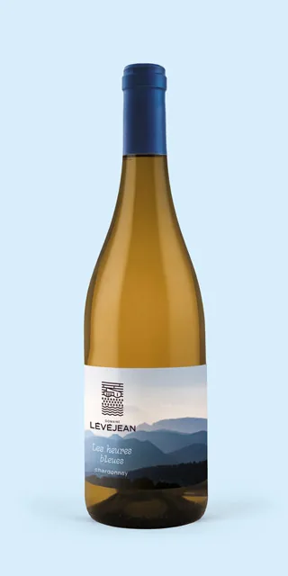 Bouteille de Les heures bleues — DOMAINE LEVEJEAN, vin blanc/rosé