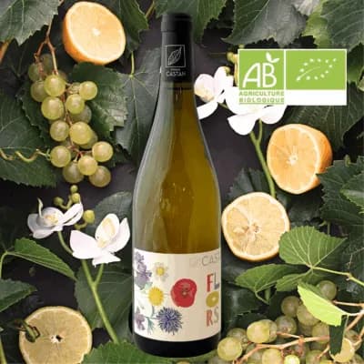 Bouteille de Flors bio — Floréal — DOMAINE CASTAN, vin blanc