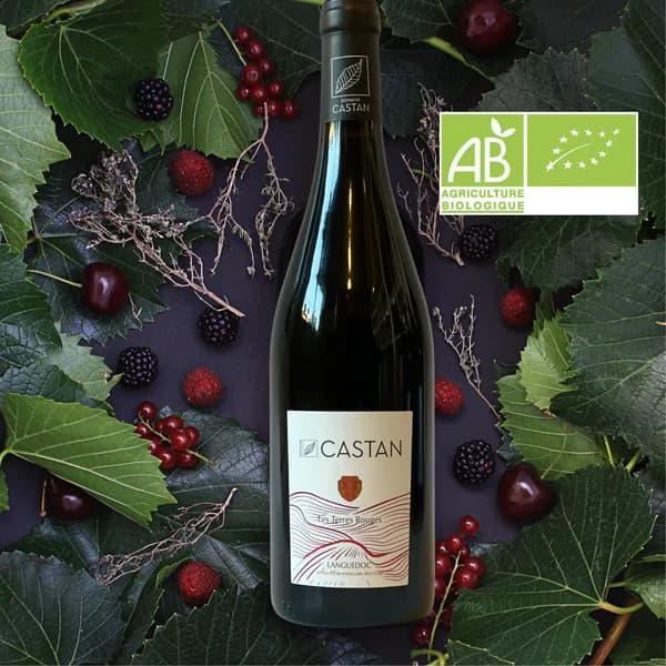 Bouteille de Les Terres Rouges — DOMAINE CASTAN, vin rouge