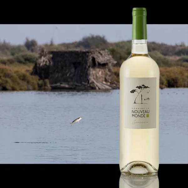 Bouteille de Sansouire — DOMAINE LE NOUVEAU MONDE, vin blanc