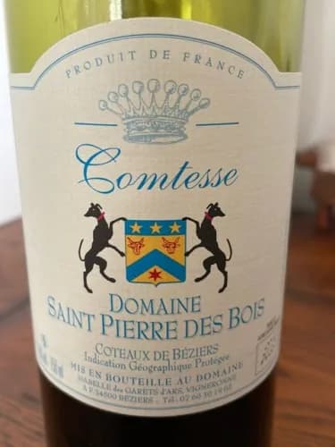 Bouteille de Comtesse — DOMAINE SAINT PIERRE DES BOIS, vin rouge